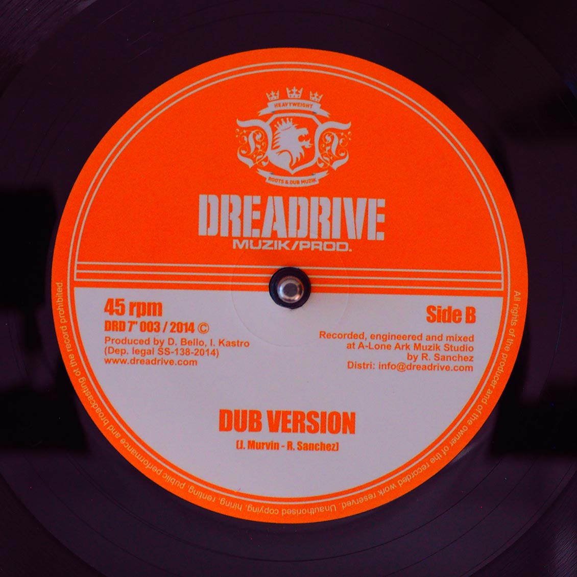 Jah Marnyah - Rise & Shine  /  Roberto Sanchez (Lone Ark) - Dub Version