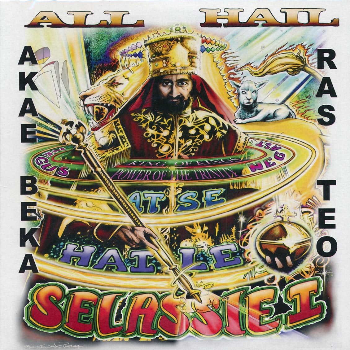 Akae Beka (Vaughn Benjamin/Midnight), Ras Teo - All Hail  /  Lone Ark Riddim Force - All Hail Dub