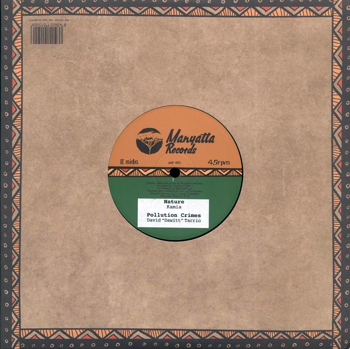 Linval Thompson - Too Much Pollution; Roberto Sanchez (Lone Ark) - Dub Version  /  Kamia - Nature; David Dawitt Tarrio - Pollution Crimes
