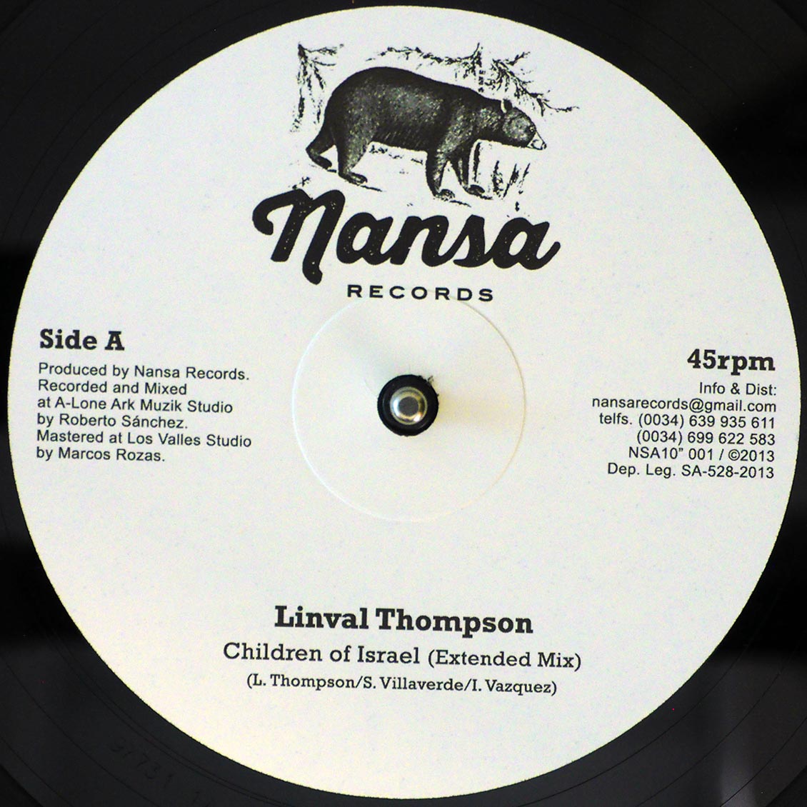 Linval Thompson - Children Of Israel (Extended Mix)  /  Pappa Cruz - Crisis; Ranking Forrest - Crisis Time