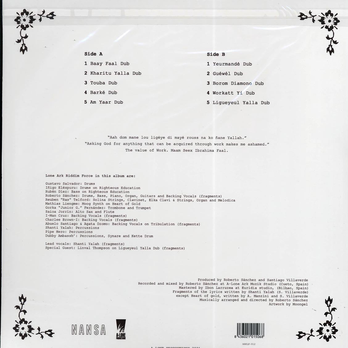 Lone Ark Riddim Force - Baay Faal Dub