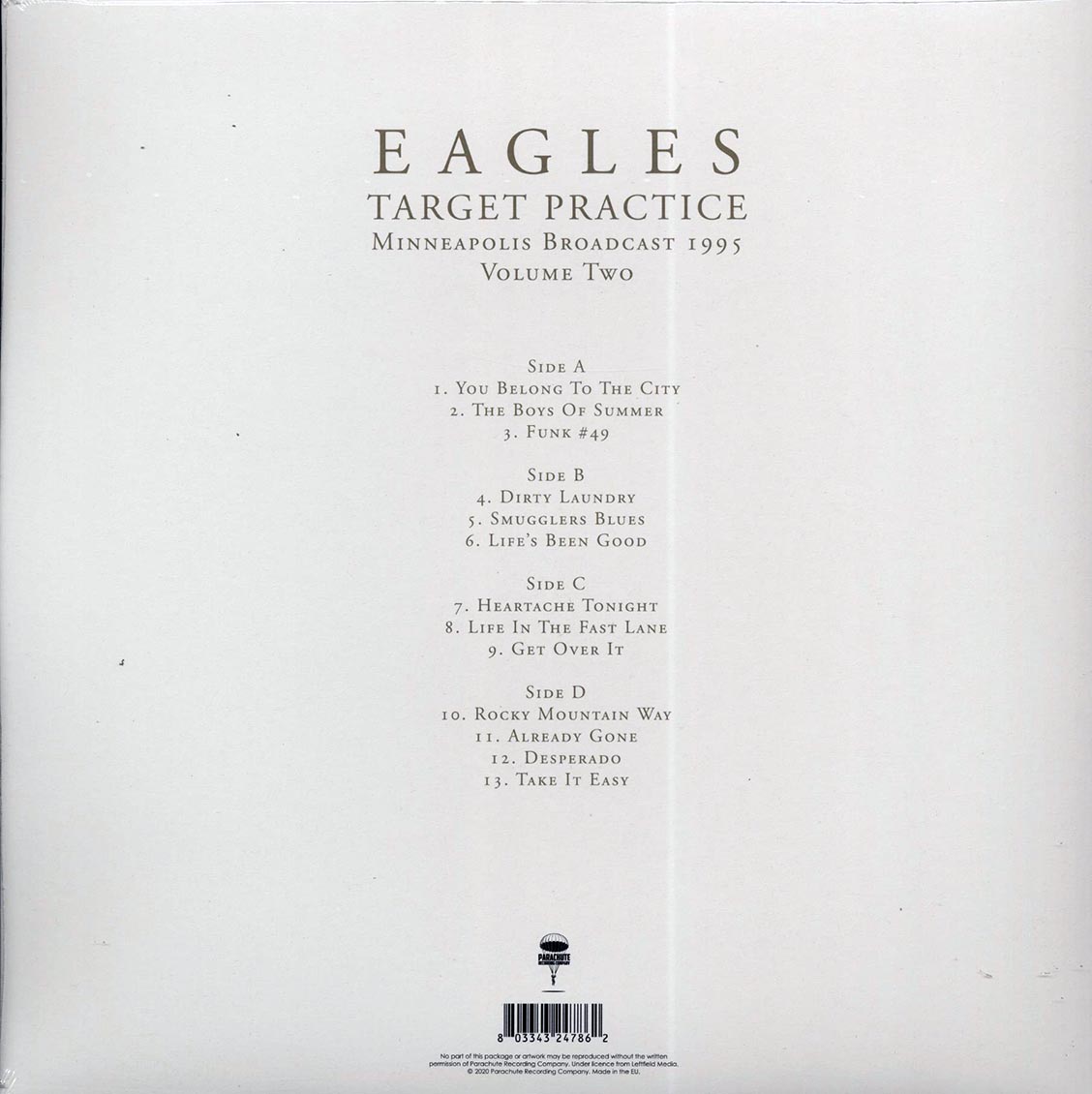 Eagles - Target Practice Volume 2: Minneapolis Broadcast 1995 (ltd. ed.) (2xLP)