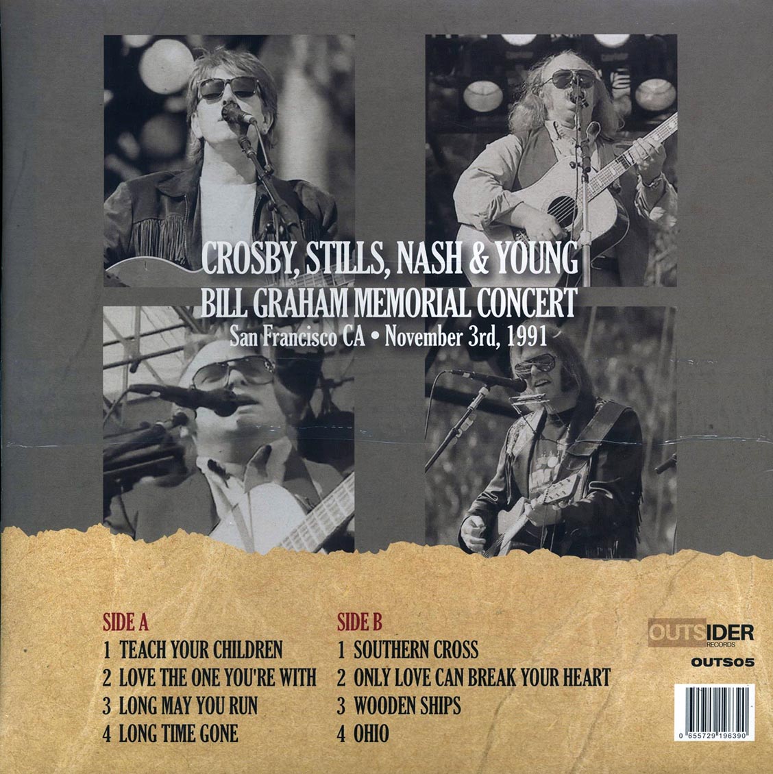 Crosby, Stills, Nash & Young - Bill Graham Memorial Concert, San Francisco Ca November 3rd, 1991 (ltd. ed.)