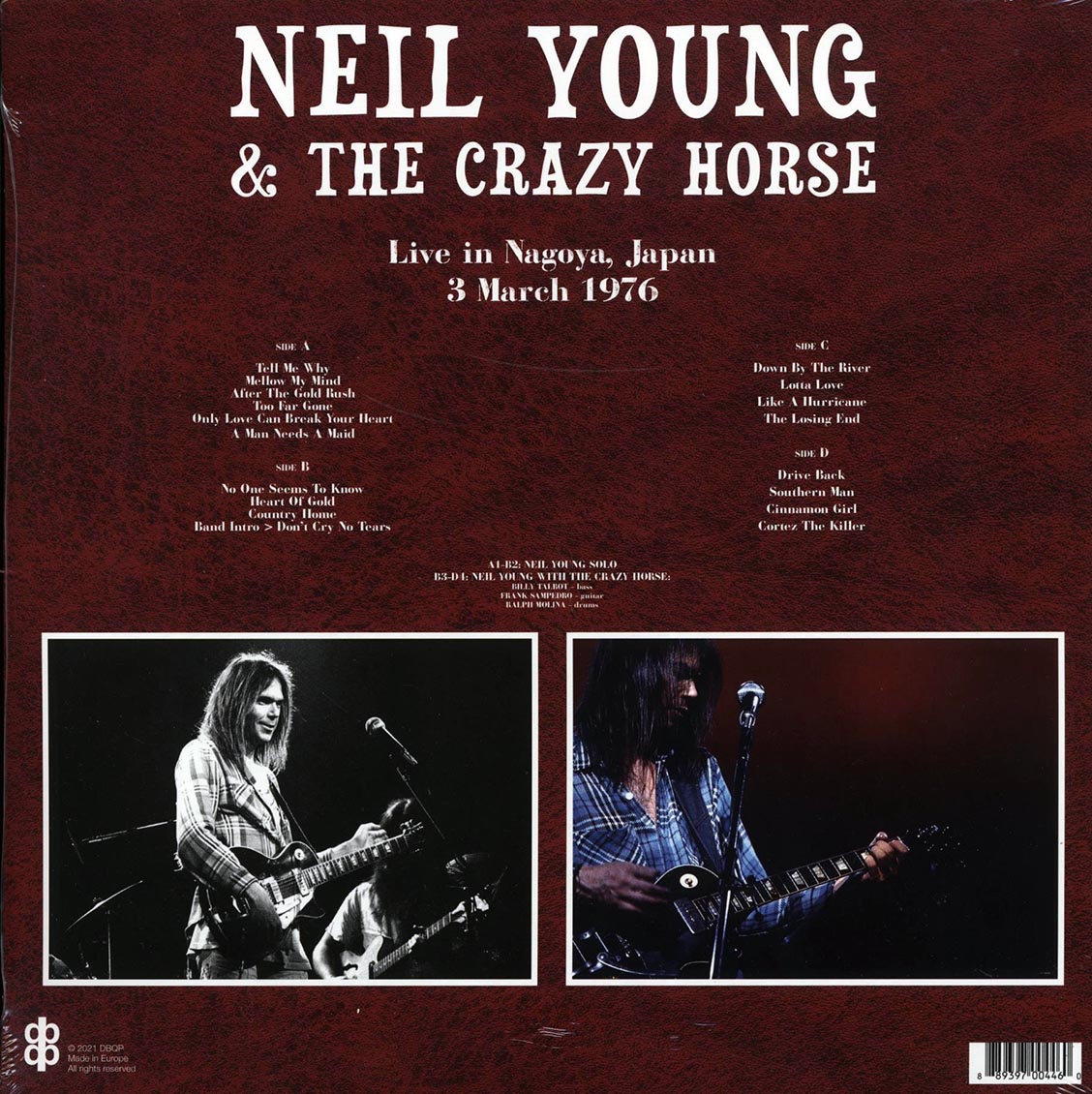 Neil Young & Crazy Horse - Live In Nagoya, Japan 3 March 1976 (2xLP)