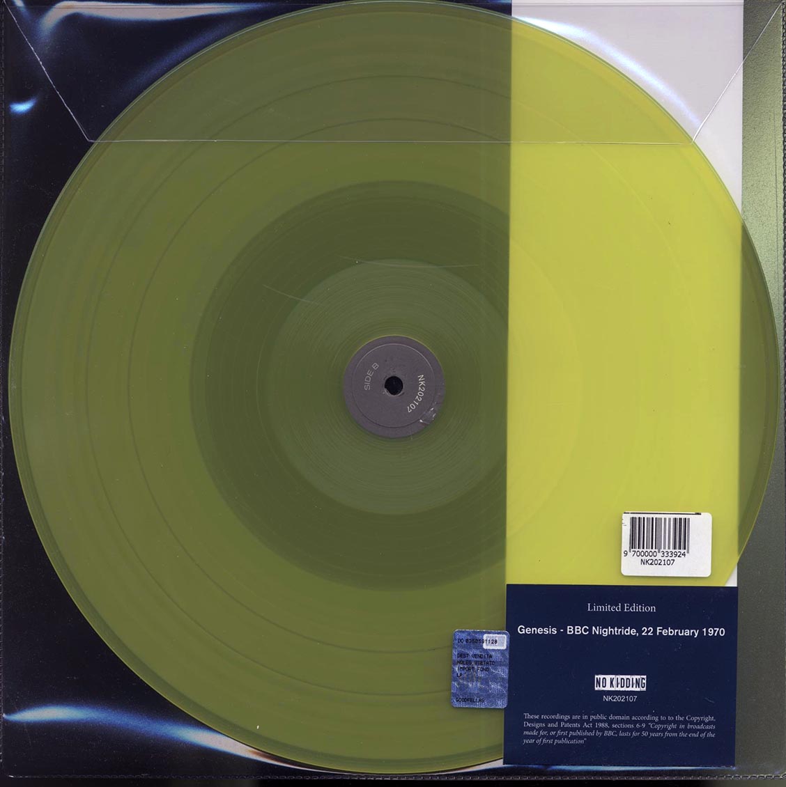 Genesis - BBC Nightride, 22 February 1970 (ltd. ed.) (yellow vinyl)