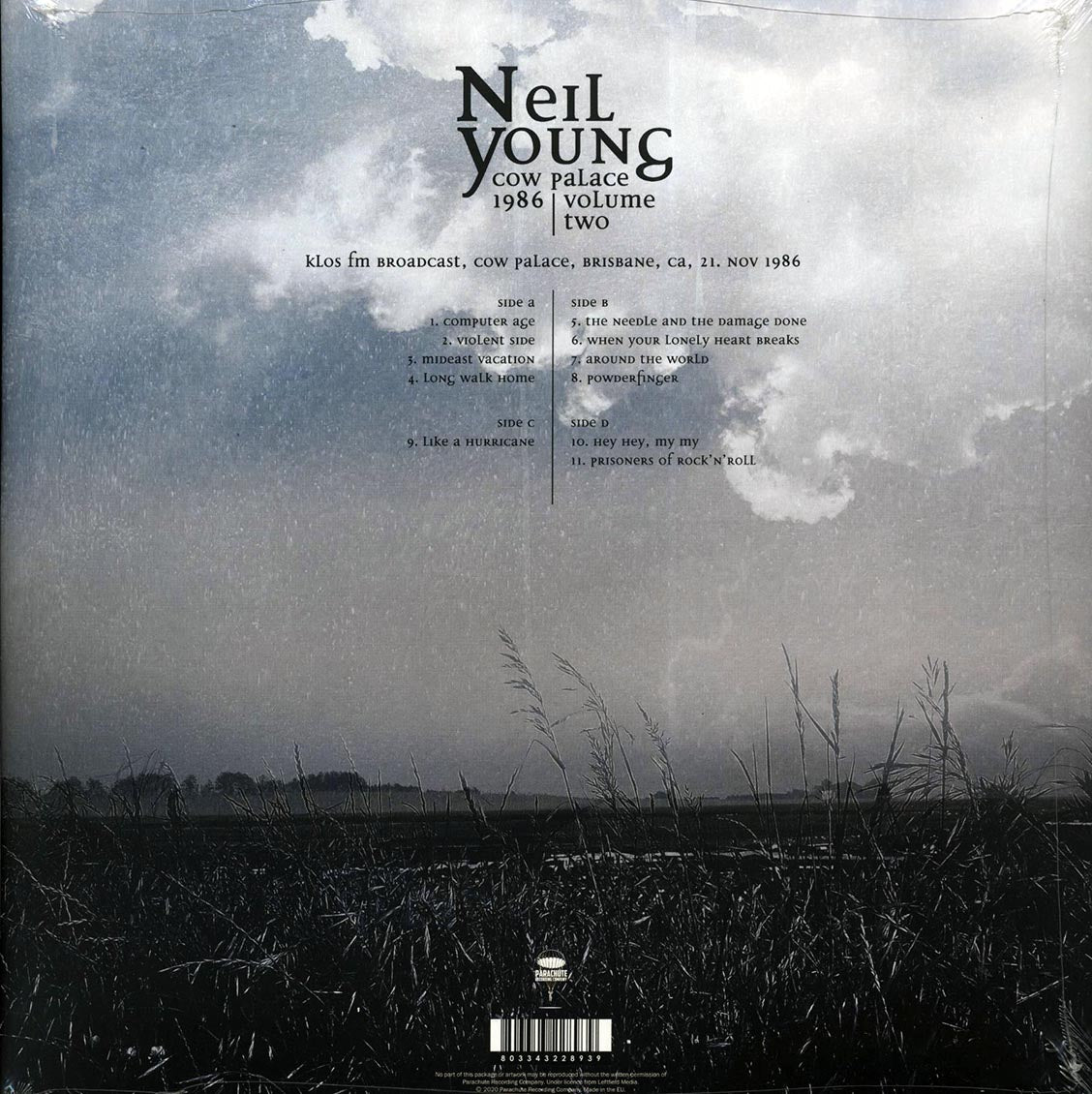 Neil Young - Cow Palace 1986 Volume 2 (ltd. ed.) (2xLP)
