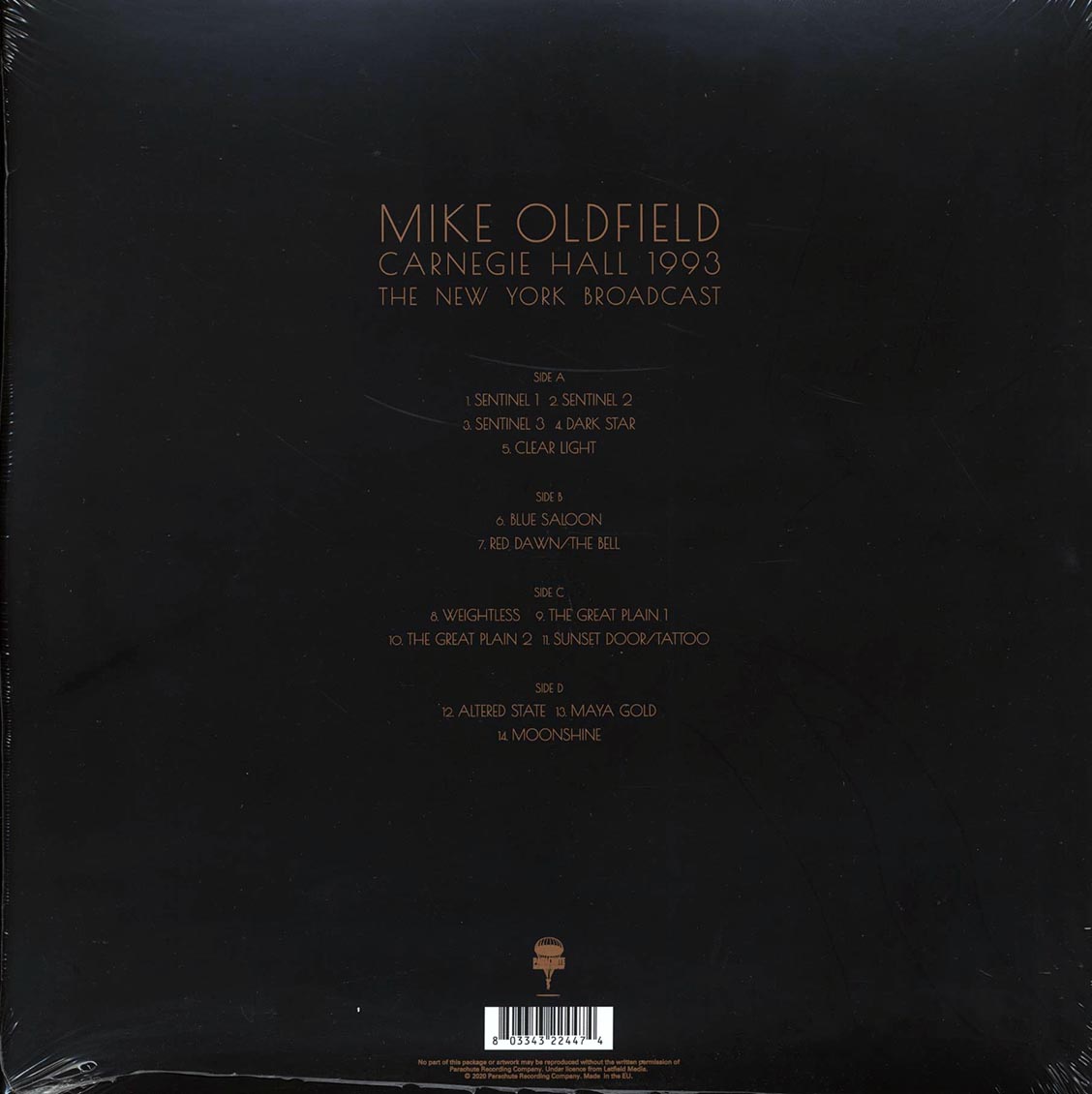 Mike Oldfield - Carnegie Hall 1993: The New York Broadcast (ltd. ed.) (2xLP)