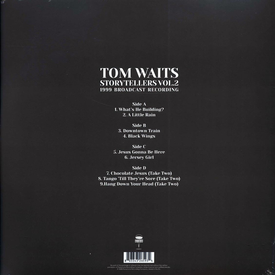 Tom Waits - Storytellers Volume 2: 1999 Broadcast Recording (ltd. ed.) (2xLP)