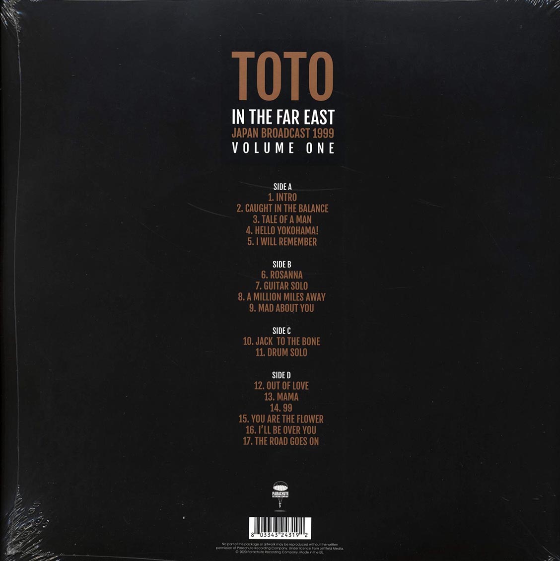Toto - In The Far East Volume 1: Japan Broadcast 1999 (ltd. ed.) (2xLP)