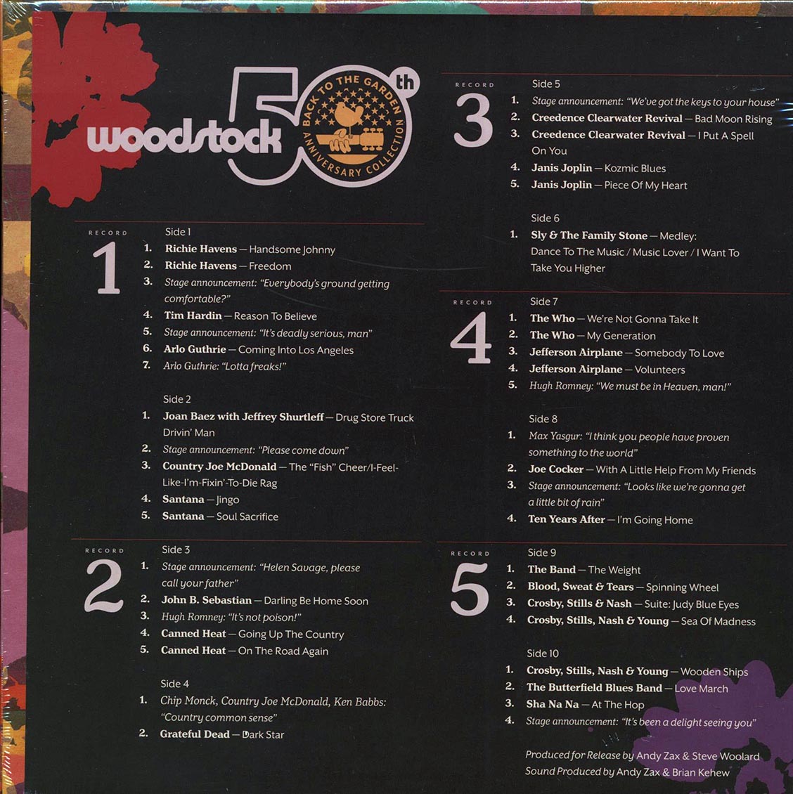Janis Joplin, Santana, Grateful Dead, Etc. - Woodstock: Back To The Garden 50th Anniversary Collection (5xLP) (box set) (180g) (remastered) (incl. book)