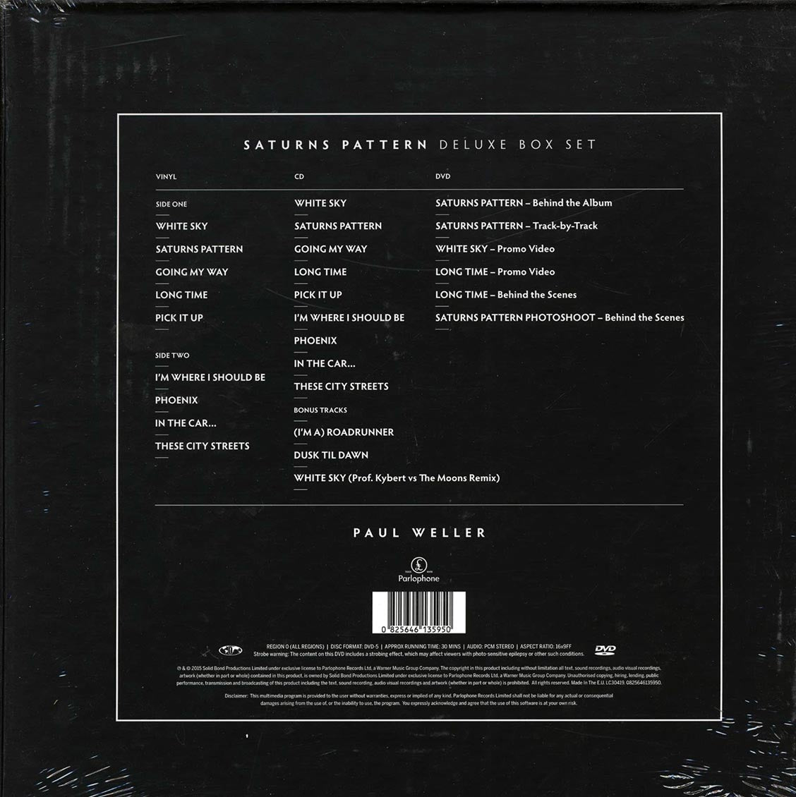 Paul Weller - Saturns Pattern (ltd. ed.) (box set) (180g) (blue vinyl) (deluxe edition) (incl. CD) (incl. DVD)
