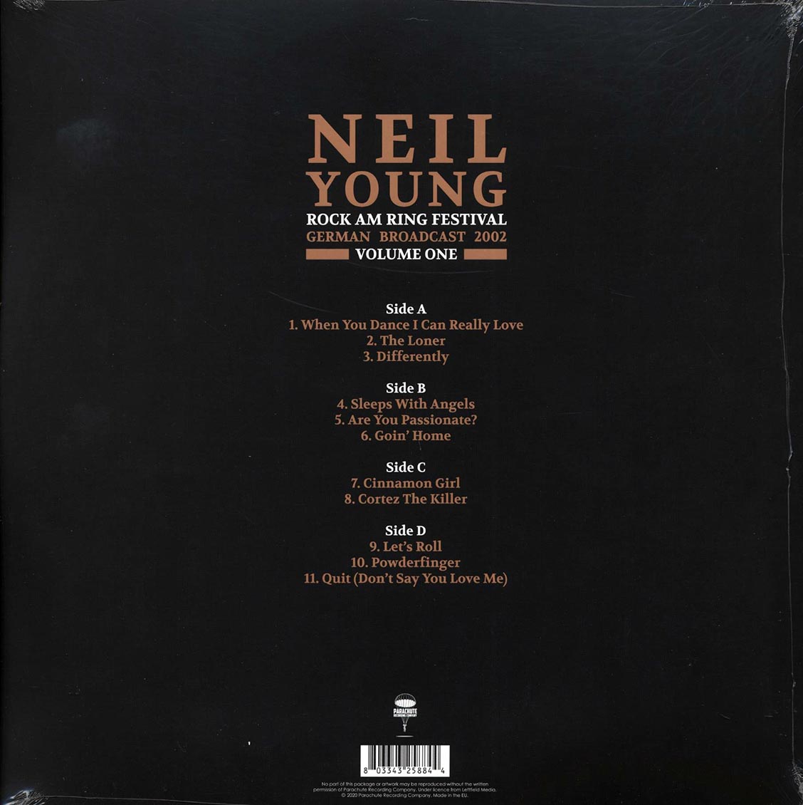 Neil Young - Rock Am Ring Festival Volume 1: German Broadcast 2002 (2xLP)