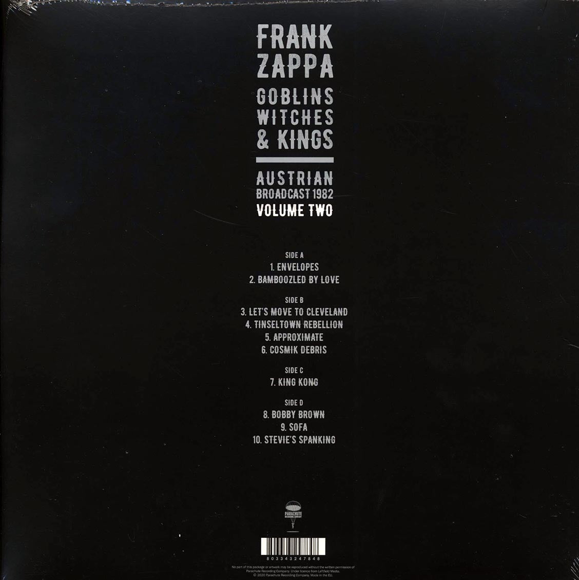 Frank Zappa - Goblins Witches & Kings Volume 2: Austrian Broadcast 1982 (2xLP)