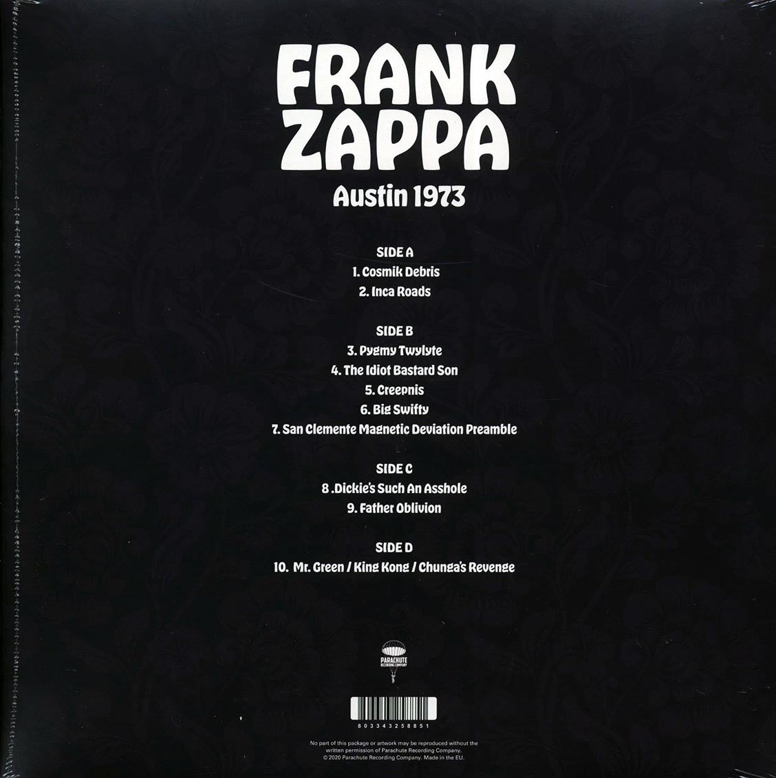 Frank Zappa - Austin 1973 (2xLP)