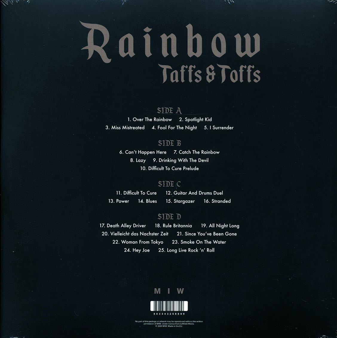 Rainbow - Taffs And Toffs: St. David's Hall, Cardiff, Wales, 14th September 1983 (ltd. ed.) (2xLP) (colored vinyl)