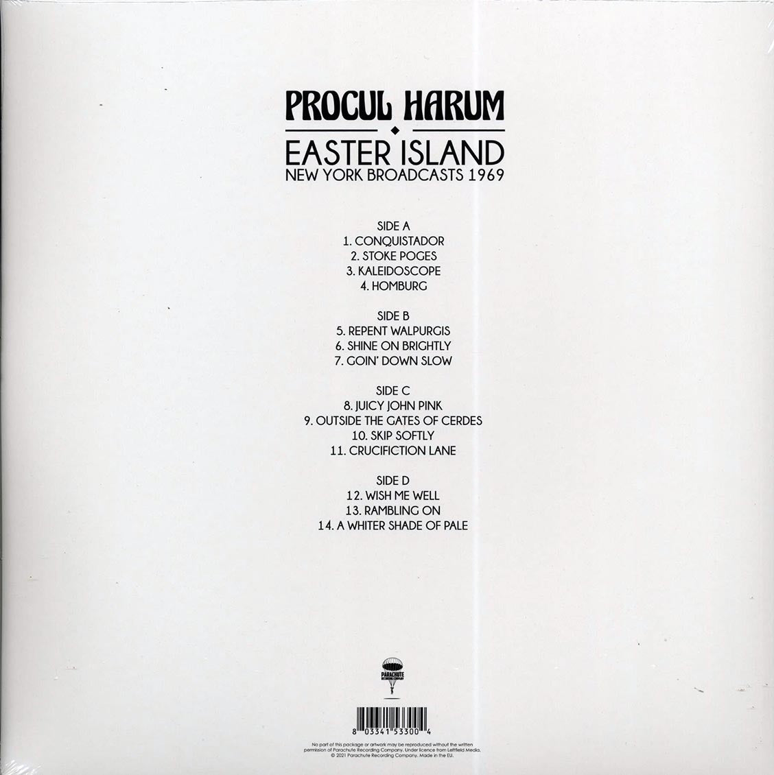 Procol Harum - Easter Island: New York Broadcasts 1969 (2xLP)
