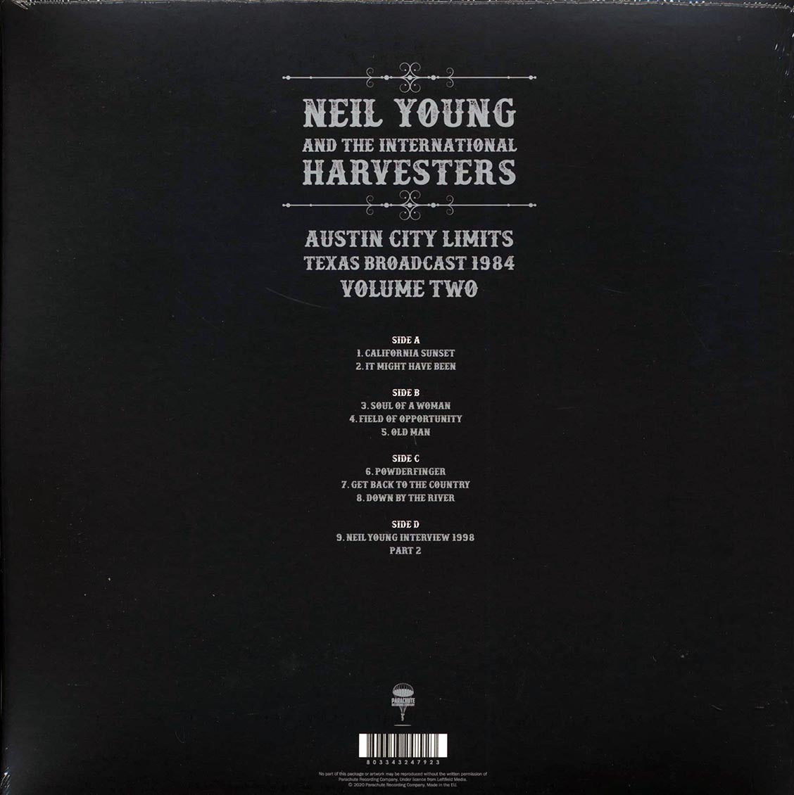 Neil Young & The International Harvesters - Austin City Limits Volume 2: Texas Broadcast 1984 (2xLP)
