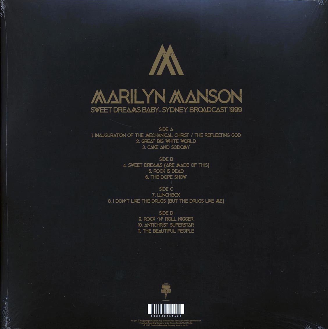 Marilyn Manson - Sweet Dreams Baby: Sydney Broadcast 1999 (2xLP)