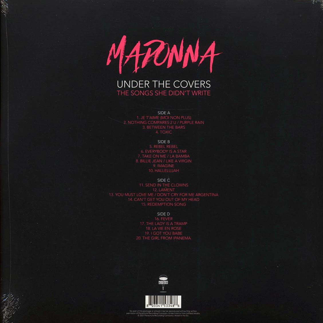 Madonna - Under The Covers: The Songs She Didn't Write (ltd. ed.) (2xLP) (clear vinyl)