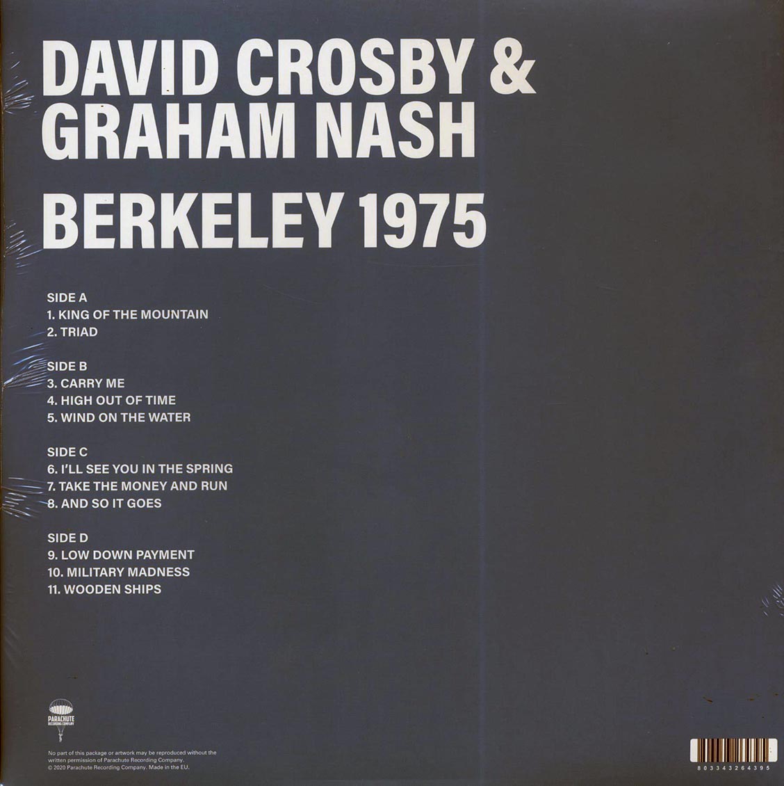David Crosby, Graham Nash - Berkeley 1975 (2xLP)