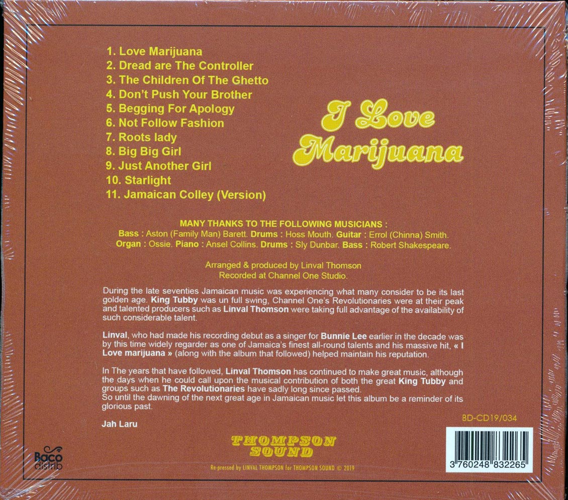 Linval Thompson - I Love Marijuana