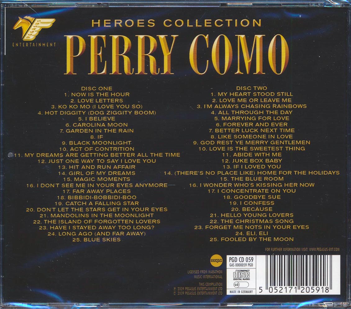 Perry Como - Heroes Collection: 50 Classic Tracks (50 tracks) (2xCD)