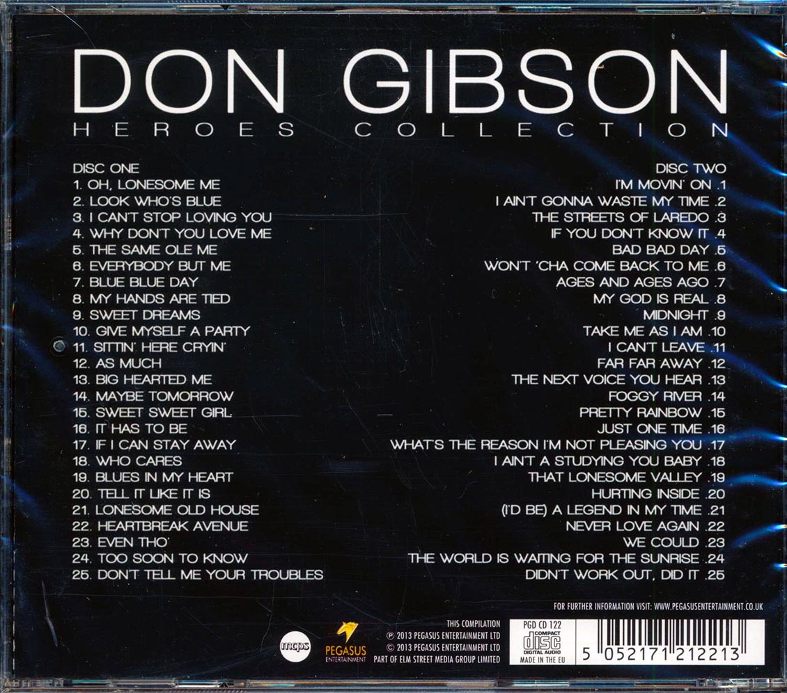 Don Gibson - Heroes Collection: 50 Classic Tracks (50 tracks) (2xCD)
