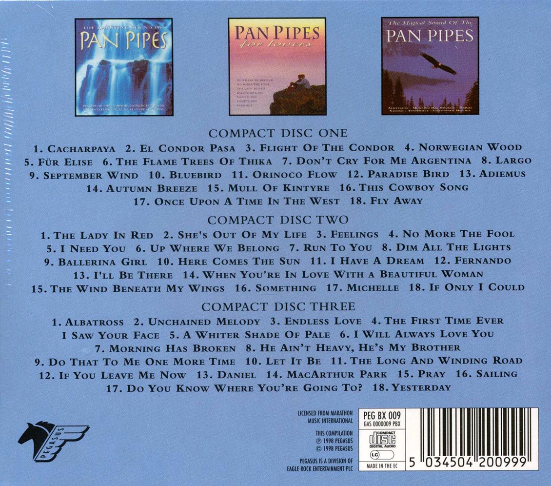 Various - Ultimate Pan Pipes (54 tracks) (3xCD)