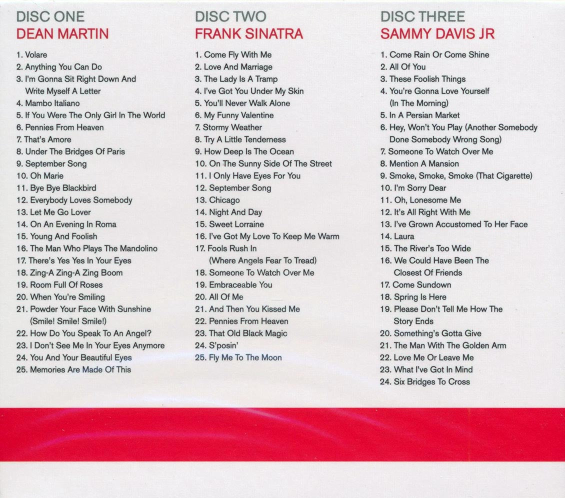 Frank Sinatra, Sammy Davis Jr., Dean Martin - Rat Pack (74 tracks) (3xCD)