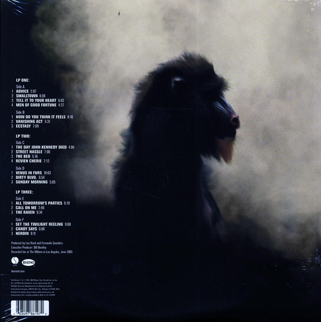 Lou Reed - Animal Serenade: Live At The Wiltern, Los Angeles, 2003 (RSD 2018) (3xLP)