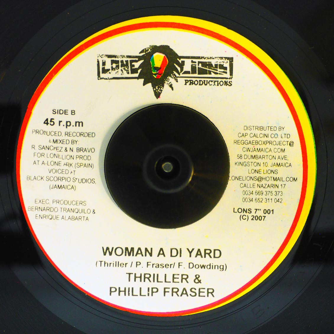 Kiddus I - Graduation In Zion  /  Thriller, Phillip Frazer - Woman A Di Yard (rhythm: "Kiddus I - Graduation In Zion")