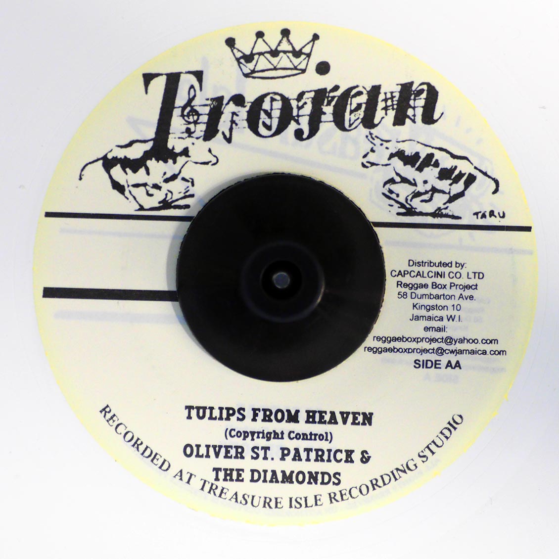 Oliver St. Patrick & The Diamonds - Tulips From Heaven  /  Oliver St. Patrick & The Diamonds - I Want To Be Loved (white vinyl)