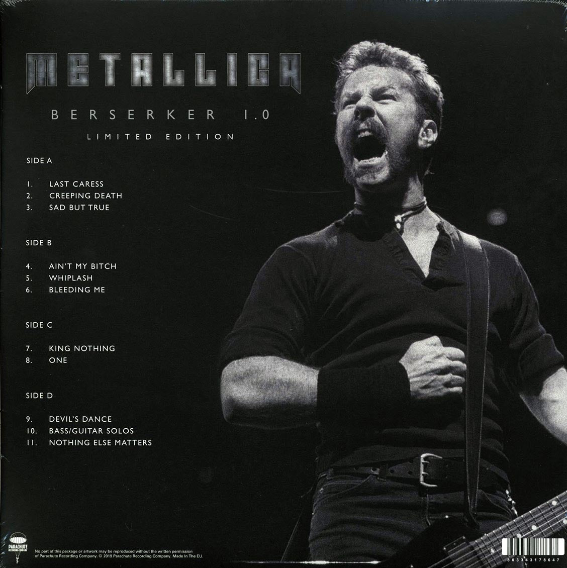 Metallica - Berserker 1.0 Copenhagen, Denmark, 27th November 1996 (ltd. ed.) (2xLP) (splatter vinyl)