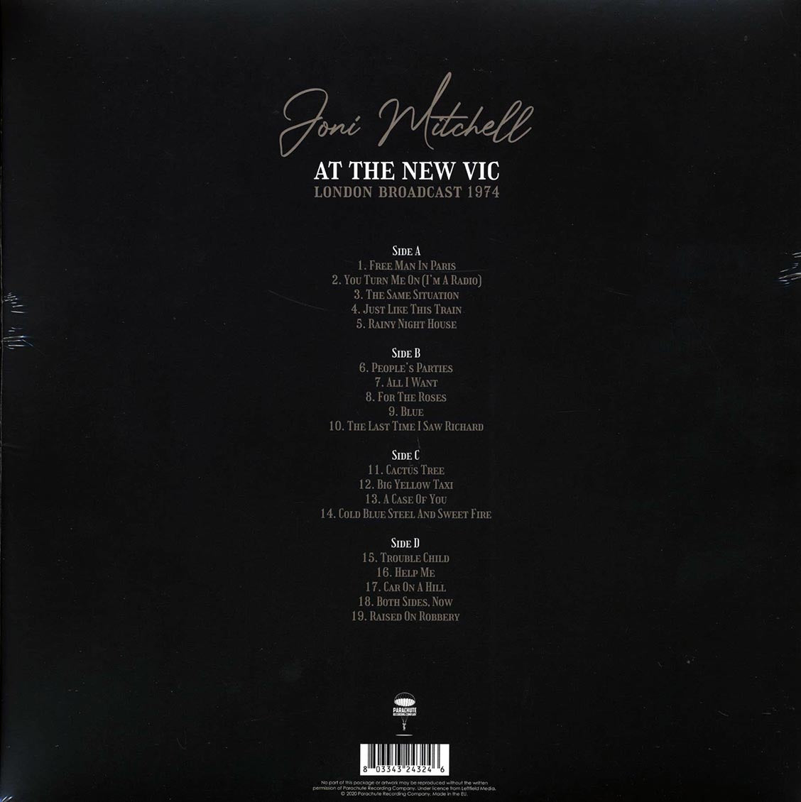 Joni Mitchell - At The New Vic: London Broadcast 1974 (2xLP)