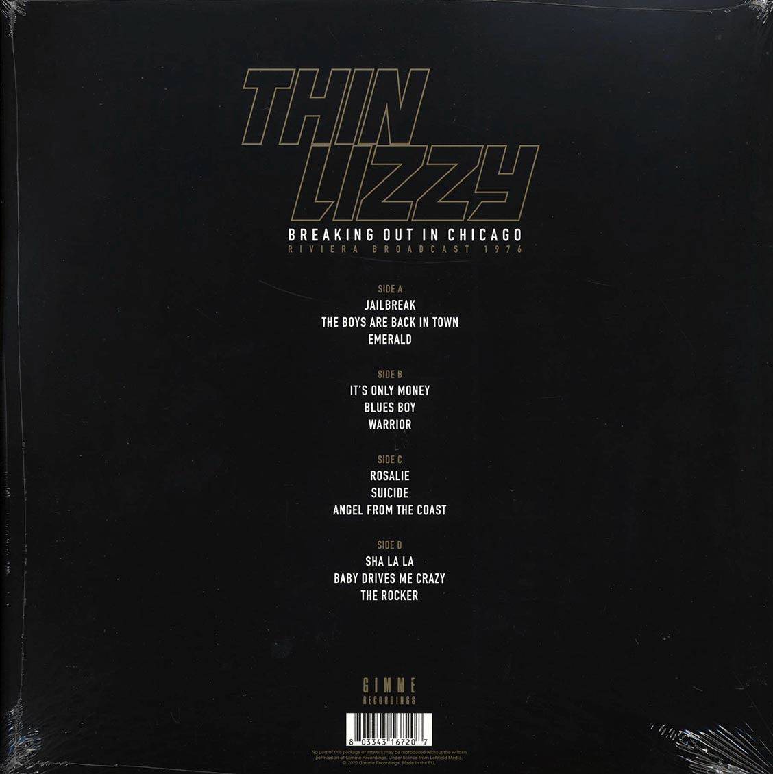 Thin Lizzy - Breaking Out In Chicago: Riviera Broadcast 1976 (2xLP)
