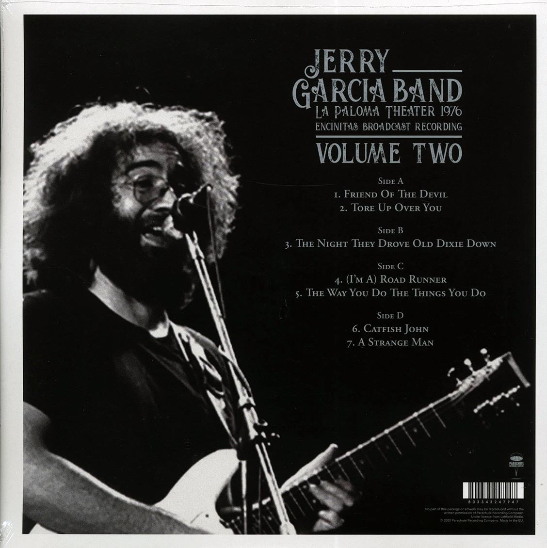 The Jerry Garcia Band - La Paloma Theater 1976 Volume 2: Encinitas Broadcast Recording (2xLP)