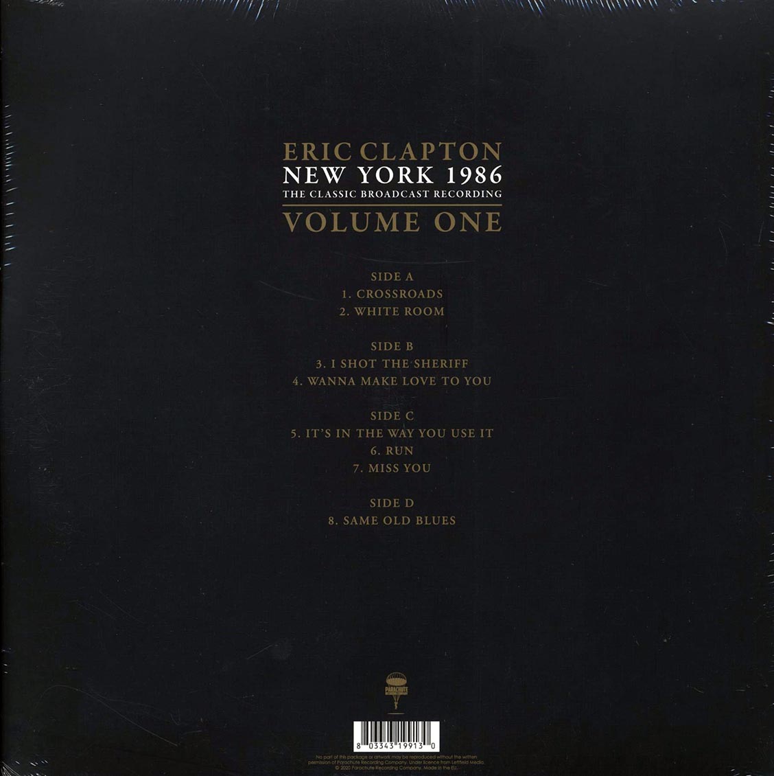 Eric Clapton - New York 1986 Volume 1: The Classic Broadcast Recording (2xLP)