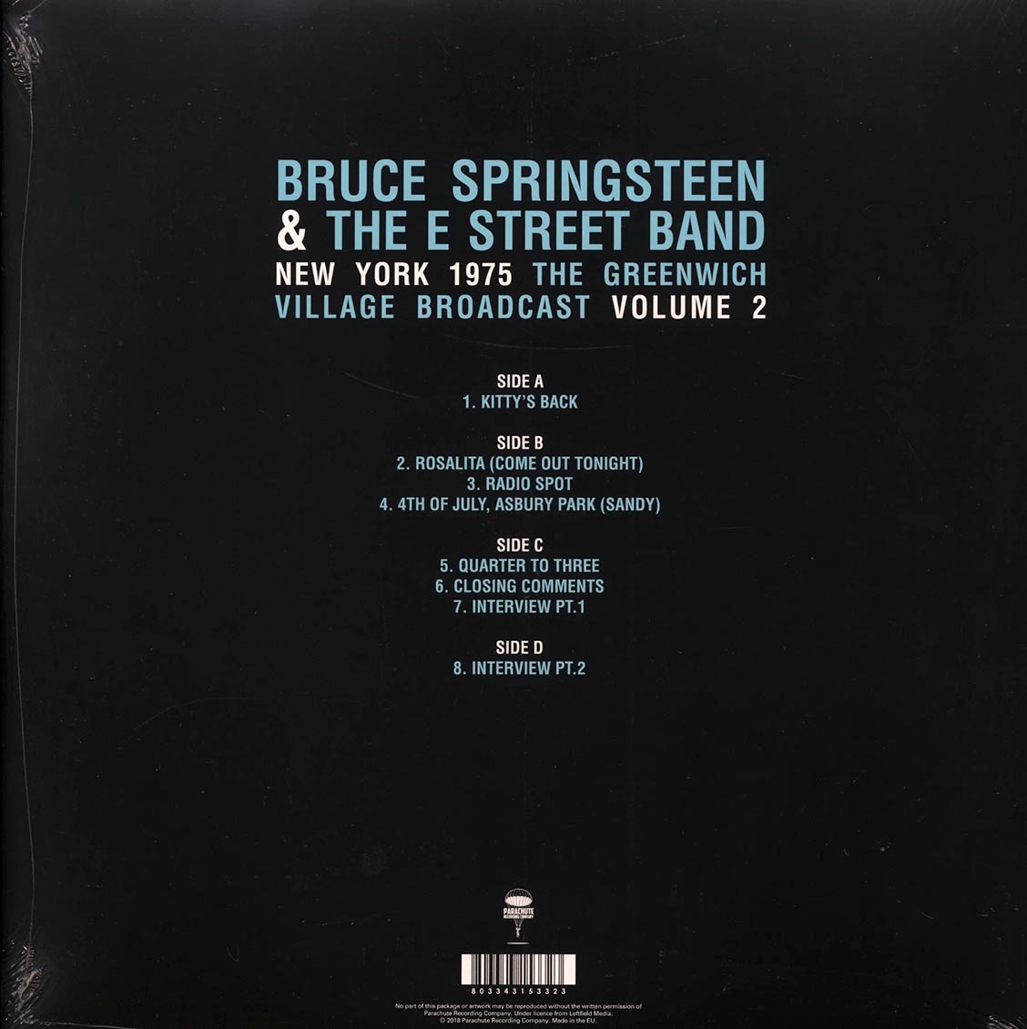 Bruce Springsteen & The E Street Band - New York 1975 Volume 2: The Greenwich Village Broadcast (2xLP)