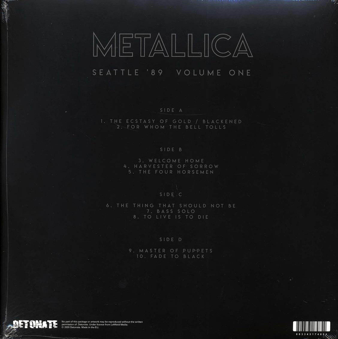 Metallica - Seattle 89 Volume 1 (2xLP)