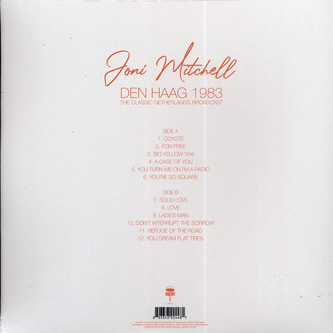 Joni Mitchell - Den Haag 1983: The Classic Netherlands Broadcast