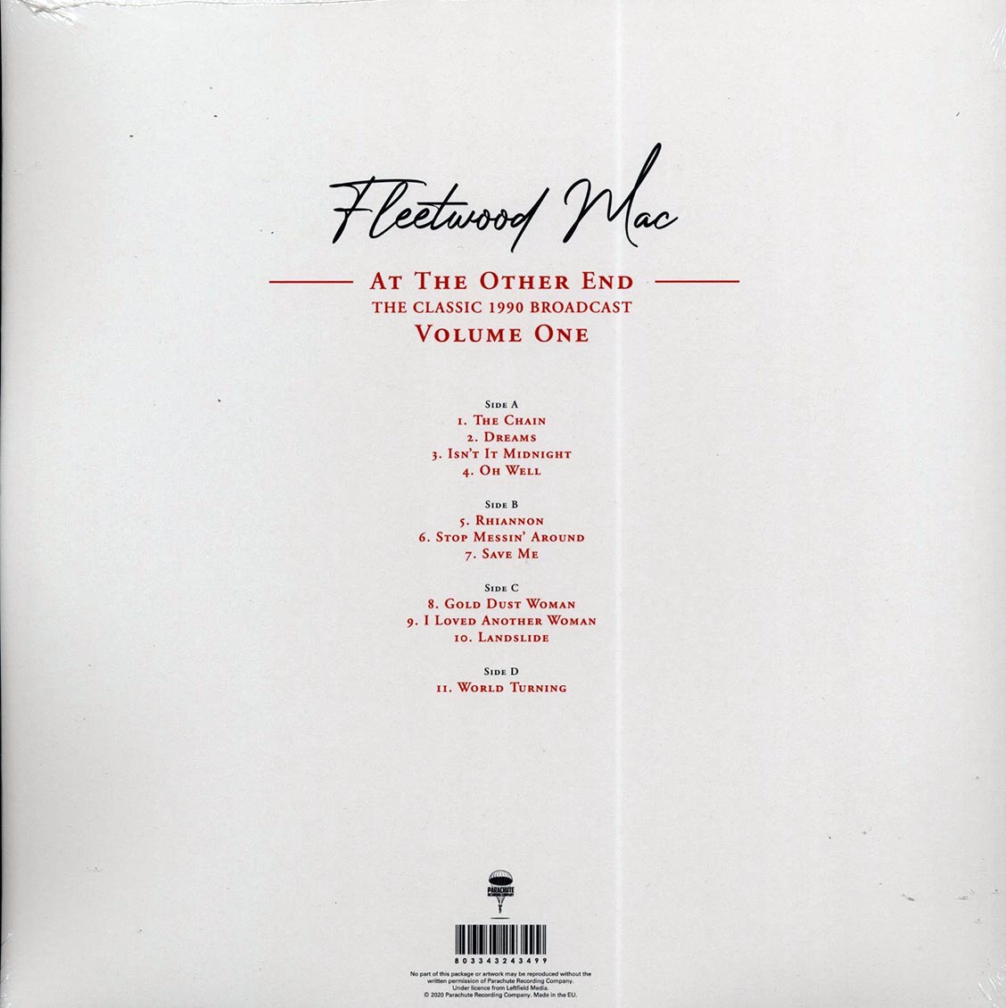 Fleetwood Mac - At The Other End Volume 1: The Classic 1990 Broadcast (2xLP)