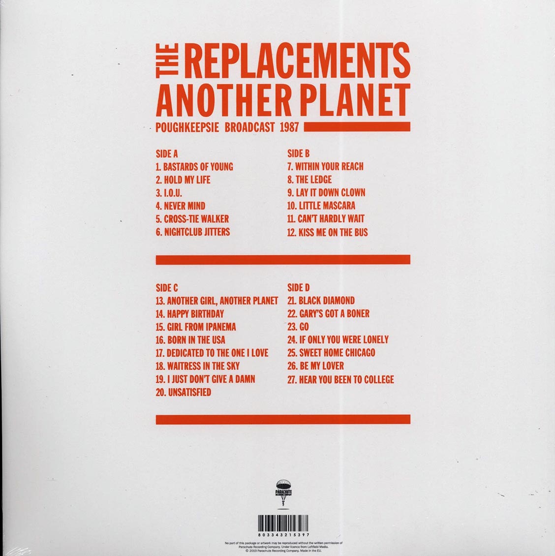 The Replacements - Another Planet: Poughkeepsie Broadcast 1987 (2xLP) (slate color vinyl)