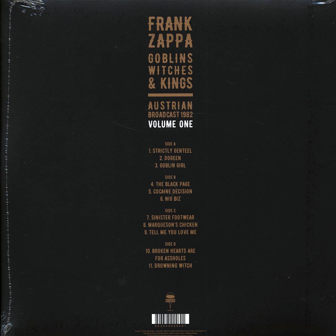 Frank Zappa - Goblins Witches & Kings Volume 1: Austrian Broadcast 1982 (2xLP)