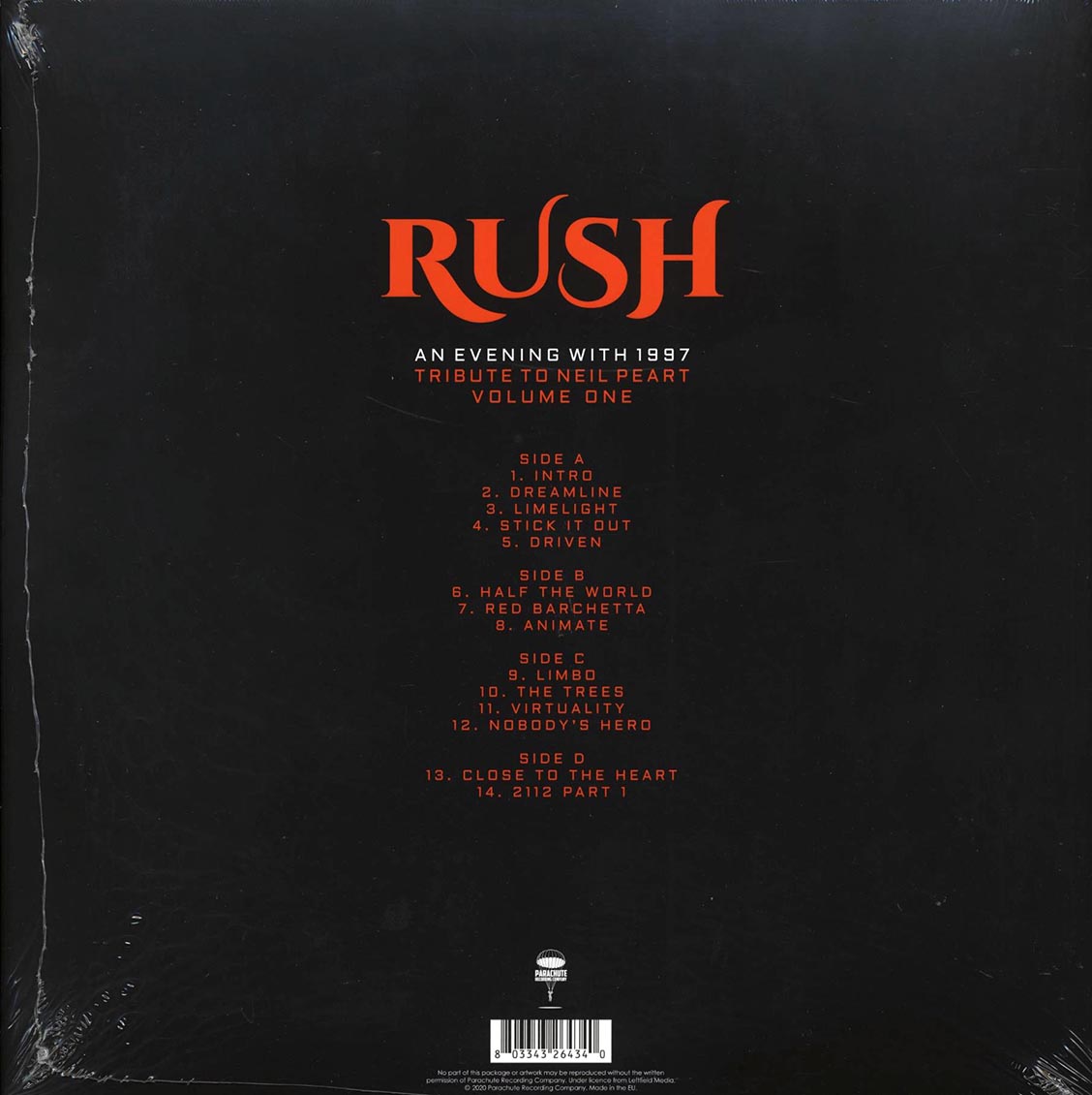 Rush - An Evening With 1997 Volume 1: Tribute To Neil Peart (2xLP)