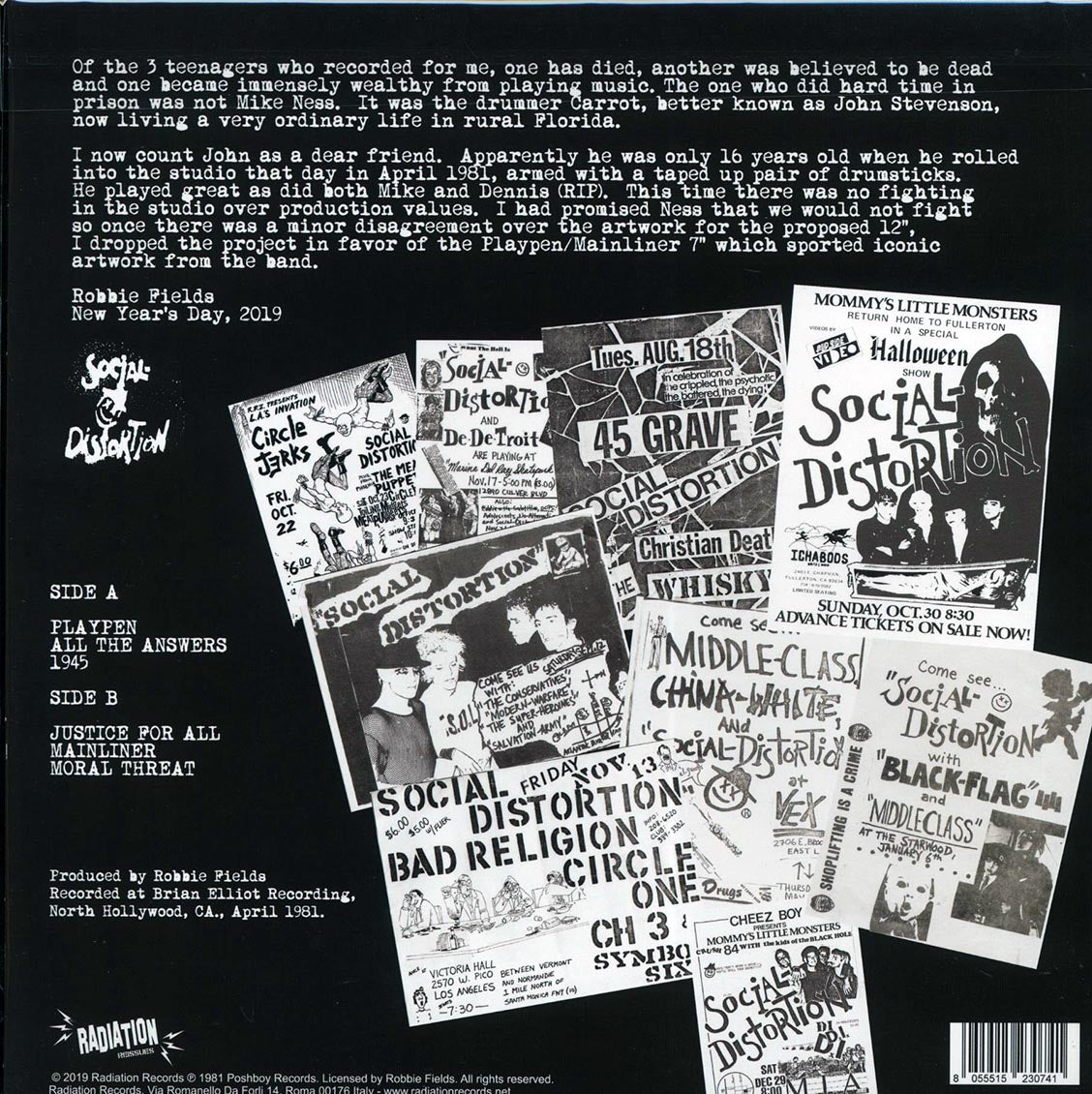 Social Distortion - Poshboy's Little Monsters