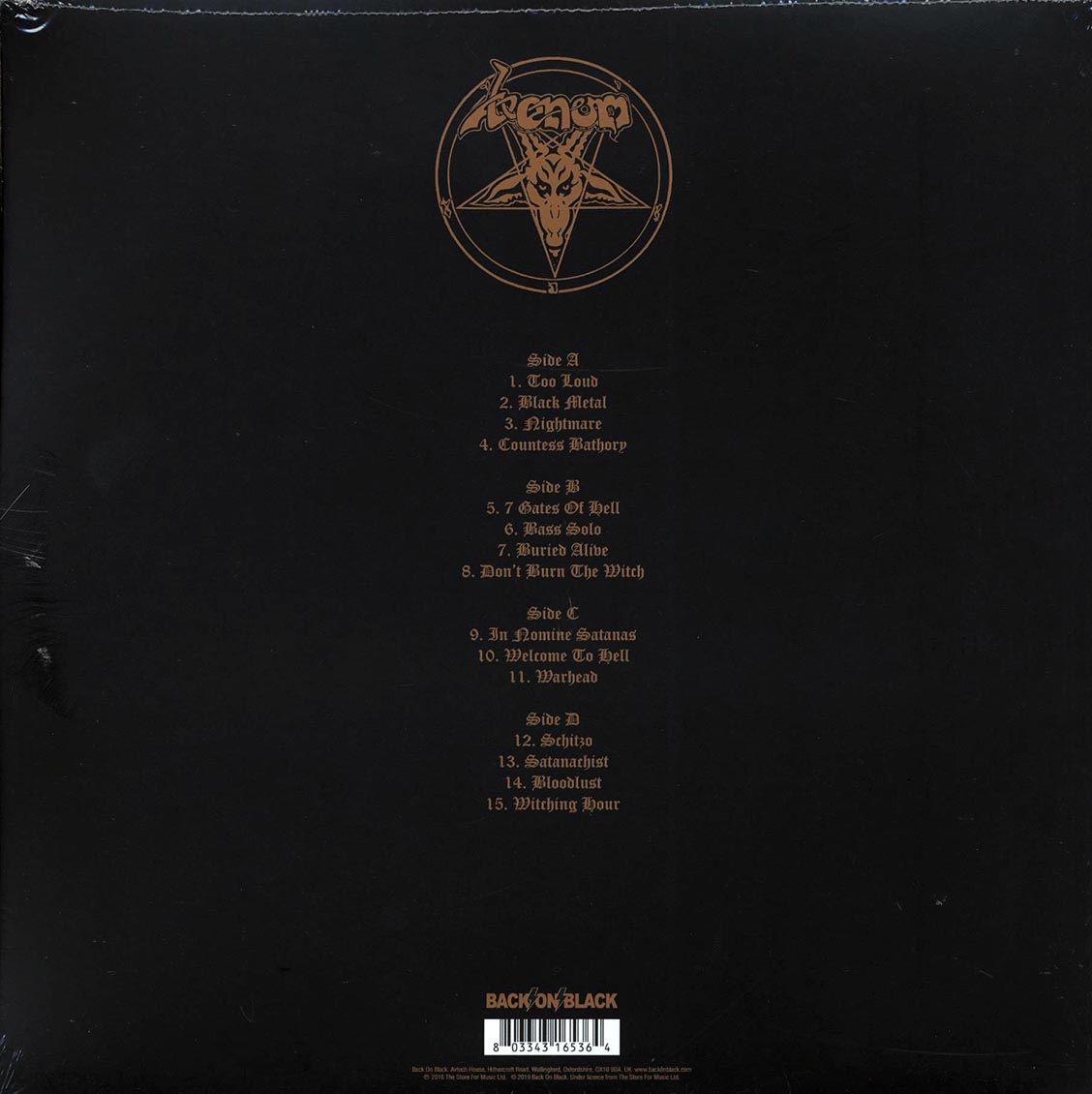 Venom - Live From The Hammersmith Odeon Theatre 1985 (ltd. ed.) (2xLP) (red vinyl)