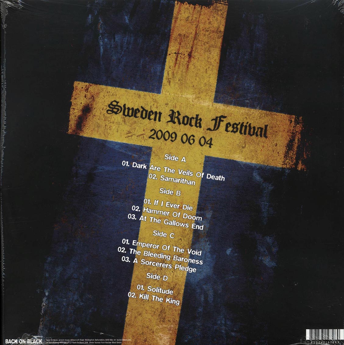 Candlemass - Ashes To Ashes Live: Sweden Rock Festival 2009.06.04 (ltd. ed.) (2xLP) (colored vinyl)