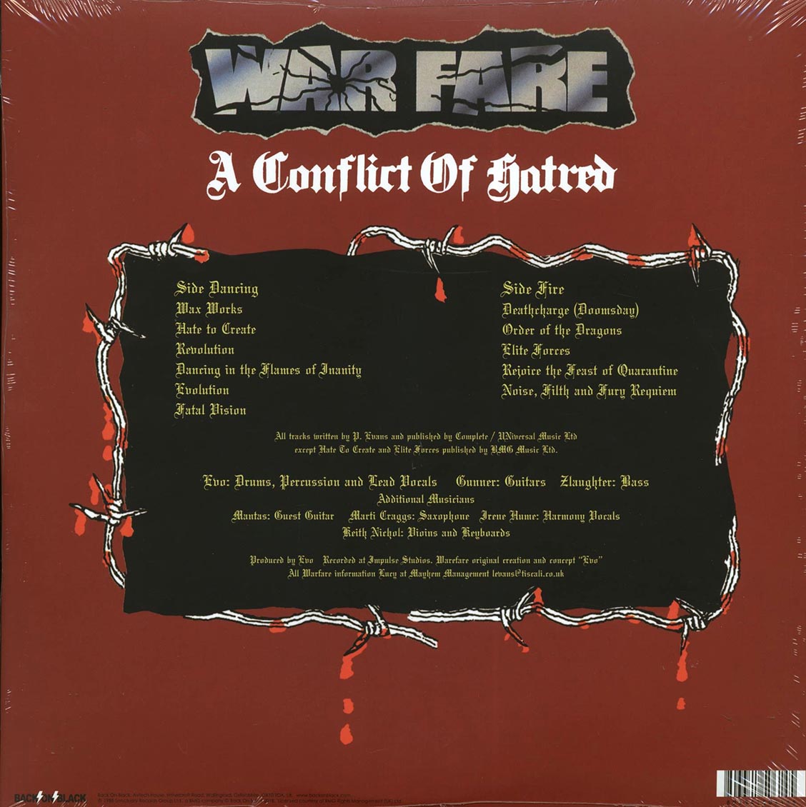 Warfare - A Conflict Of Hatred (white vinyl)