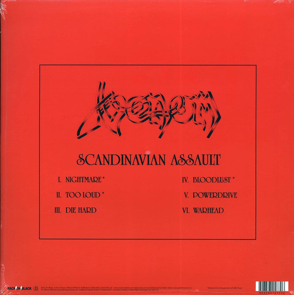 Venom - Scandanavian Assault (180g)
