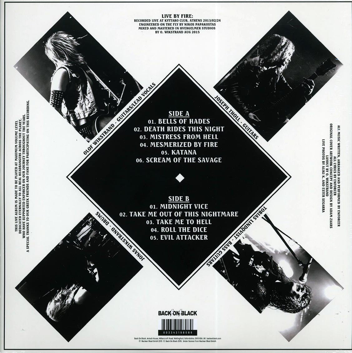Enforcer - Live By Fire (ltd. ed.) (splatter vinyl)